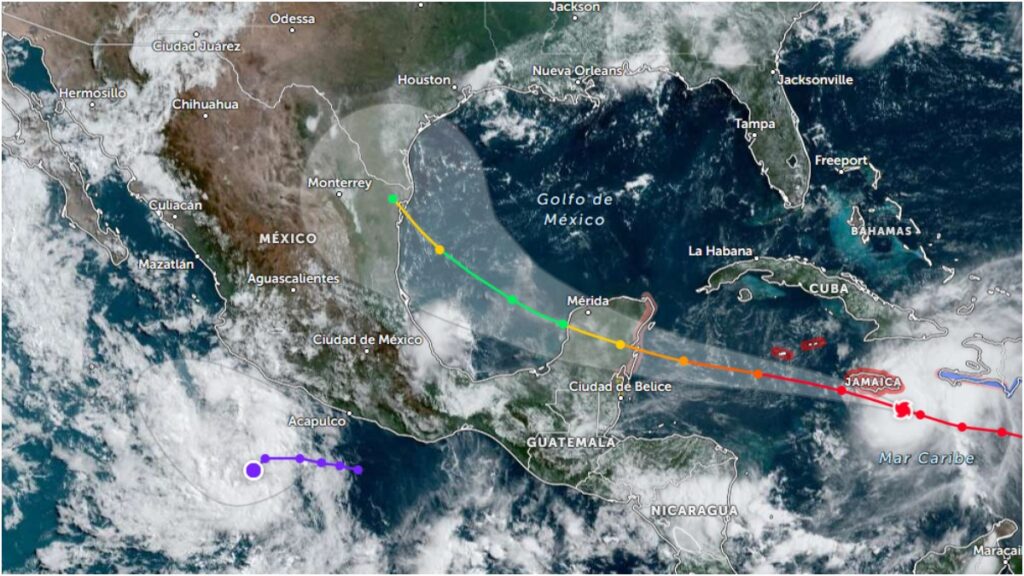 Huracán Beryl: Pierde fuerza en la península de Yucatán