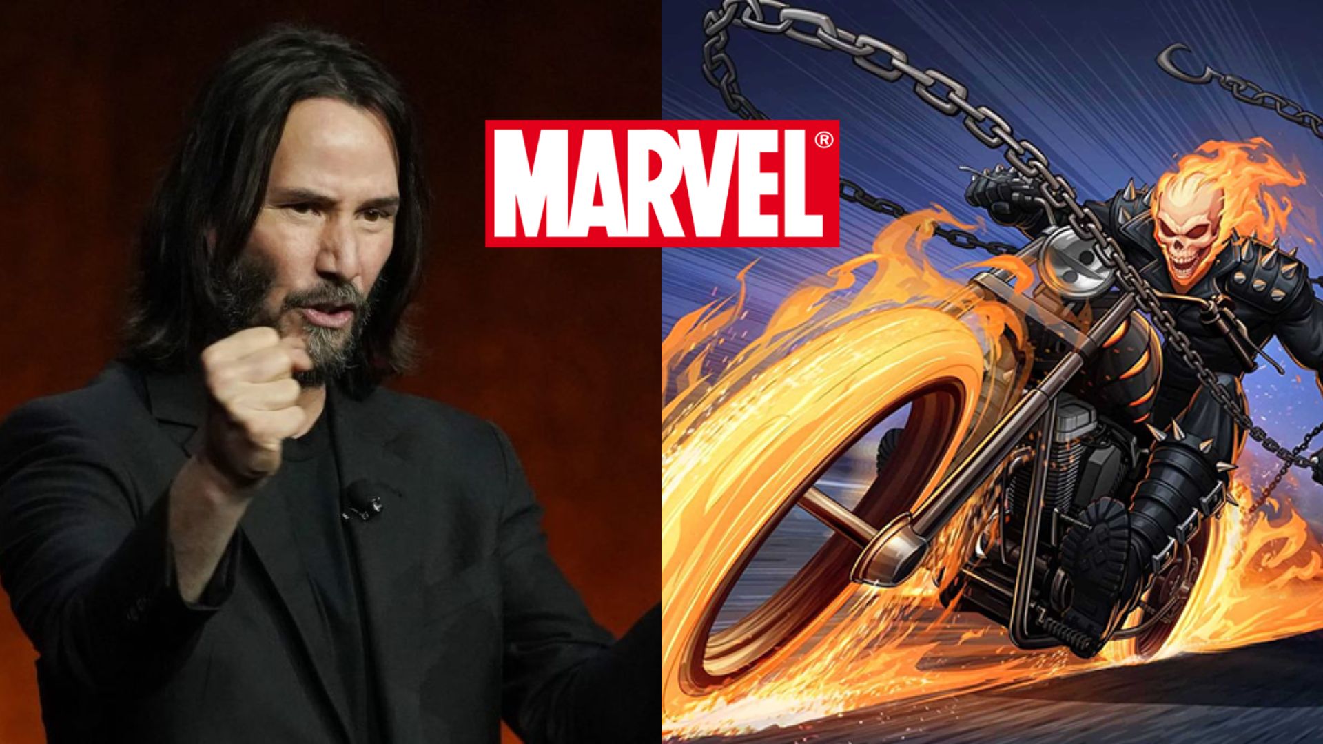 KEANU  REEVES Y GHOST RIDER  IFOTO: WEB