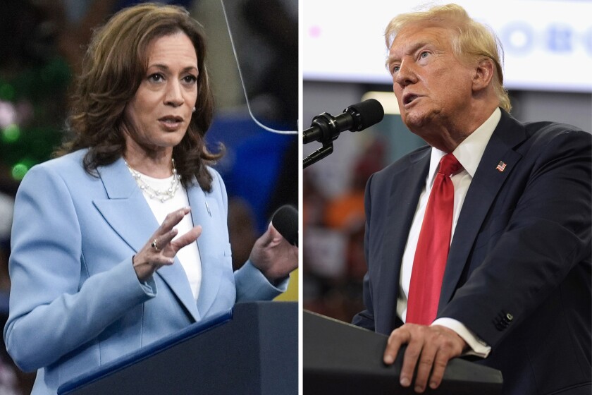 Se preparan Kamala Harris y Donald Trump para el debate presidencial