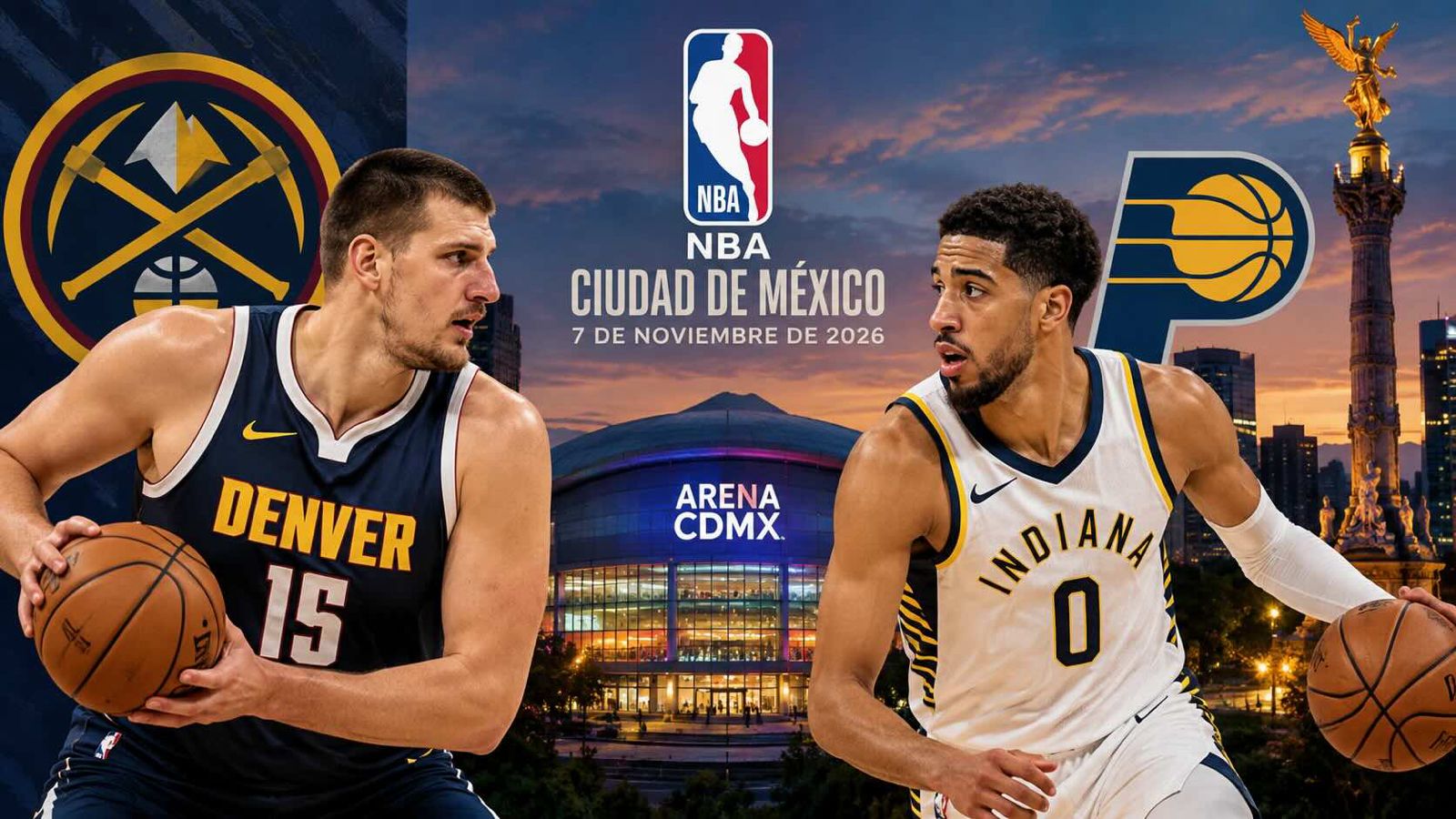 La NBA regresa a Ciudad de México: las claves del duelo entre Nuggets y Pacers
