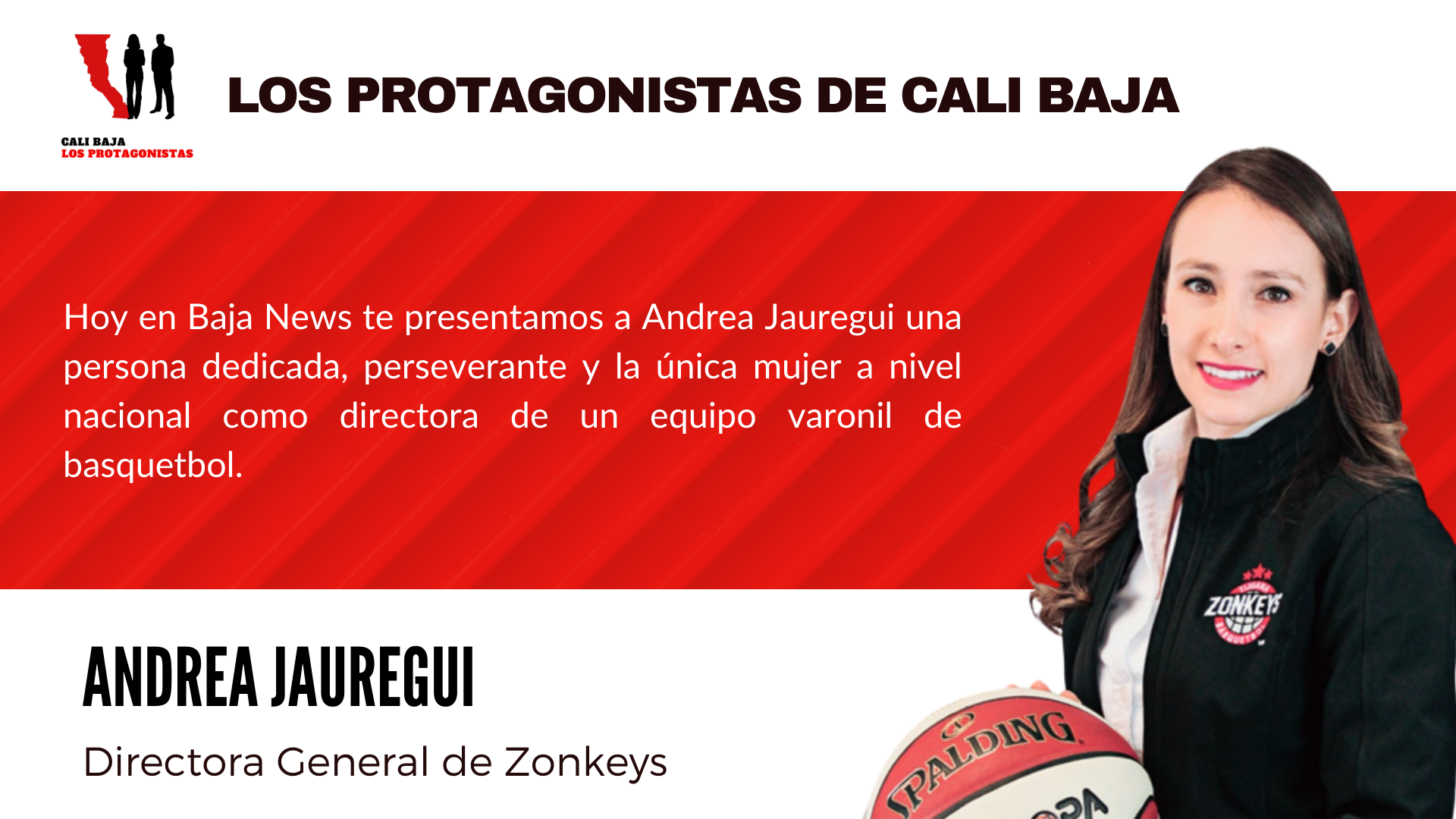 Andrea Jauregui, Directora General de Zonkeys en Los Protagonistas IFOTO: Baja News