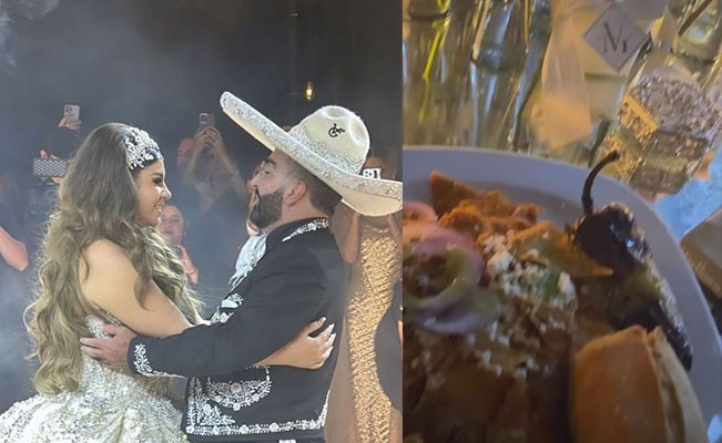 Vicente Fernández Jr. ofreció chilaquiles en su boda
