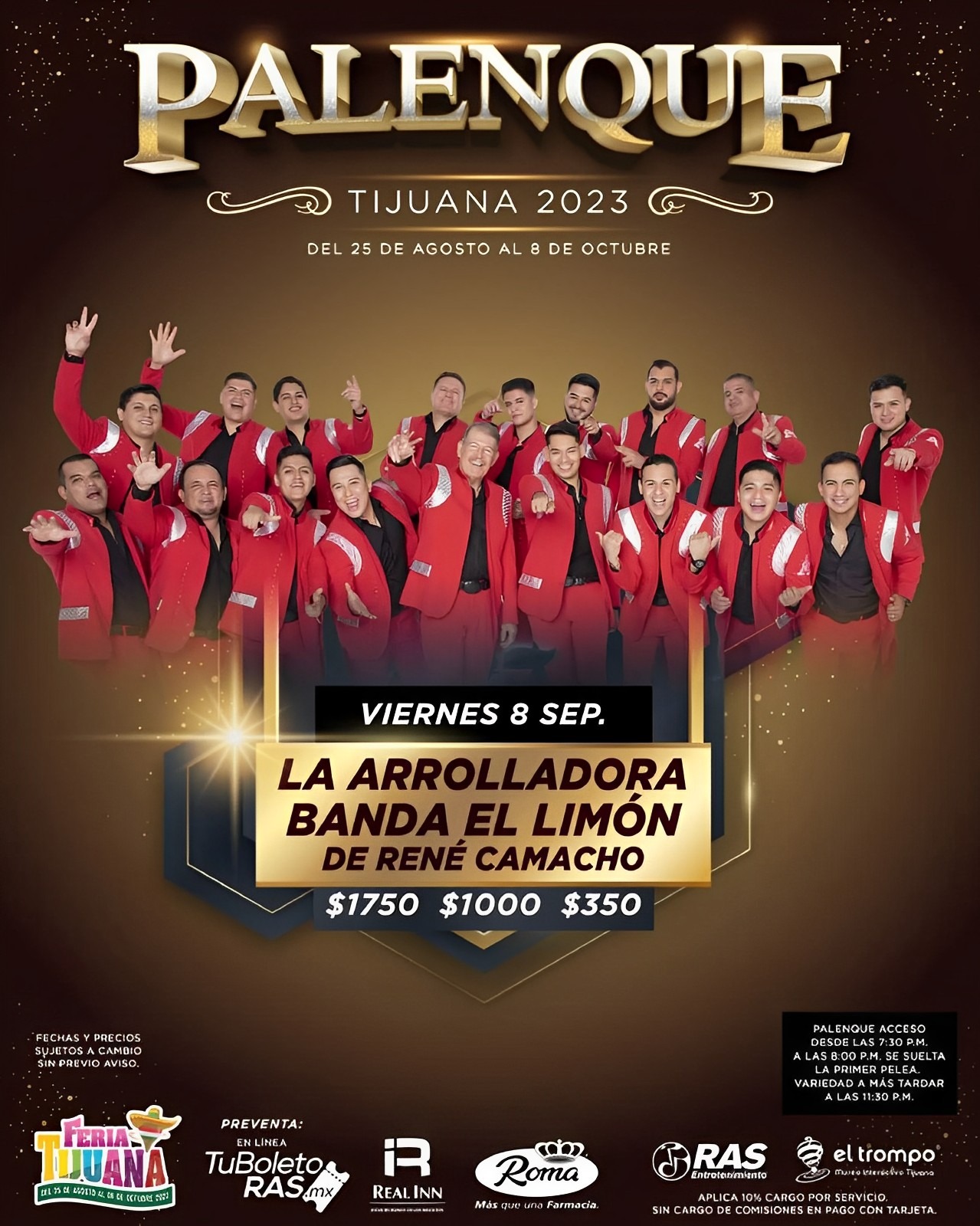 La Arrolladora Banda El Limón Se Presentará En La Feria De Tijuana