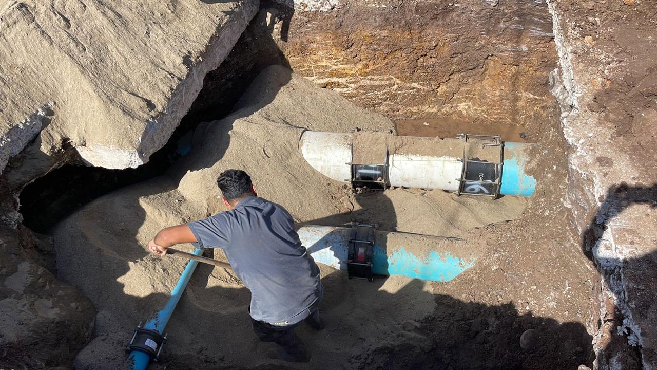 Concluyen reparación de agua provocada por vandalismo