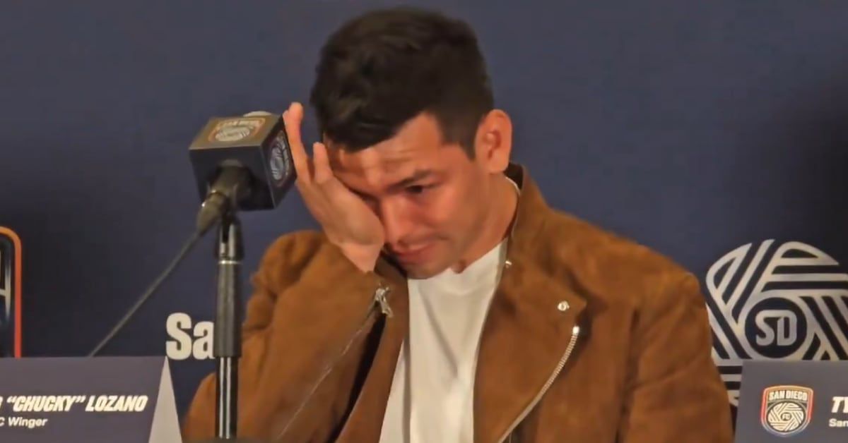 Hirving 'Chucky' Lozano se conmueve y llora en su presentación con San Diego FC