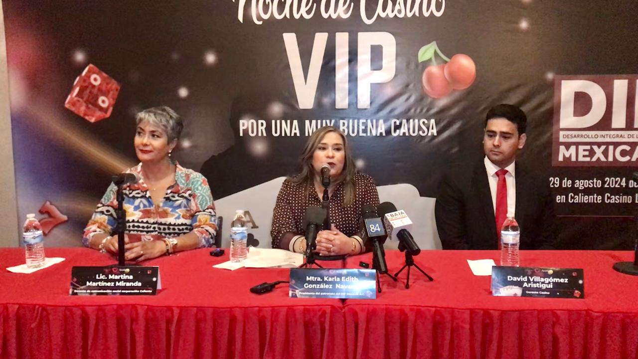 Realizará Caliente Casino "Noche de Casino VIP" para fines benéficos de DIF: Mexicali