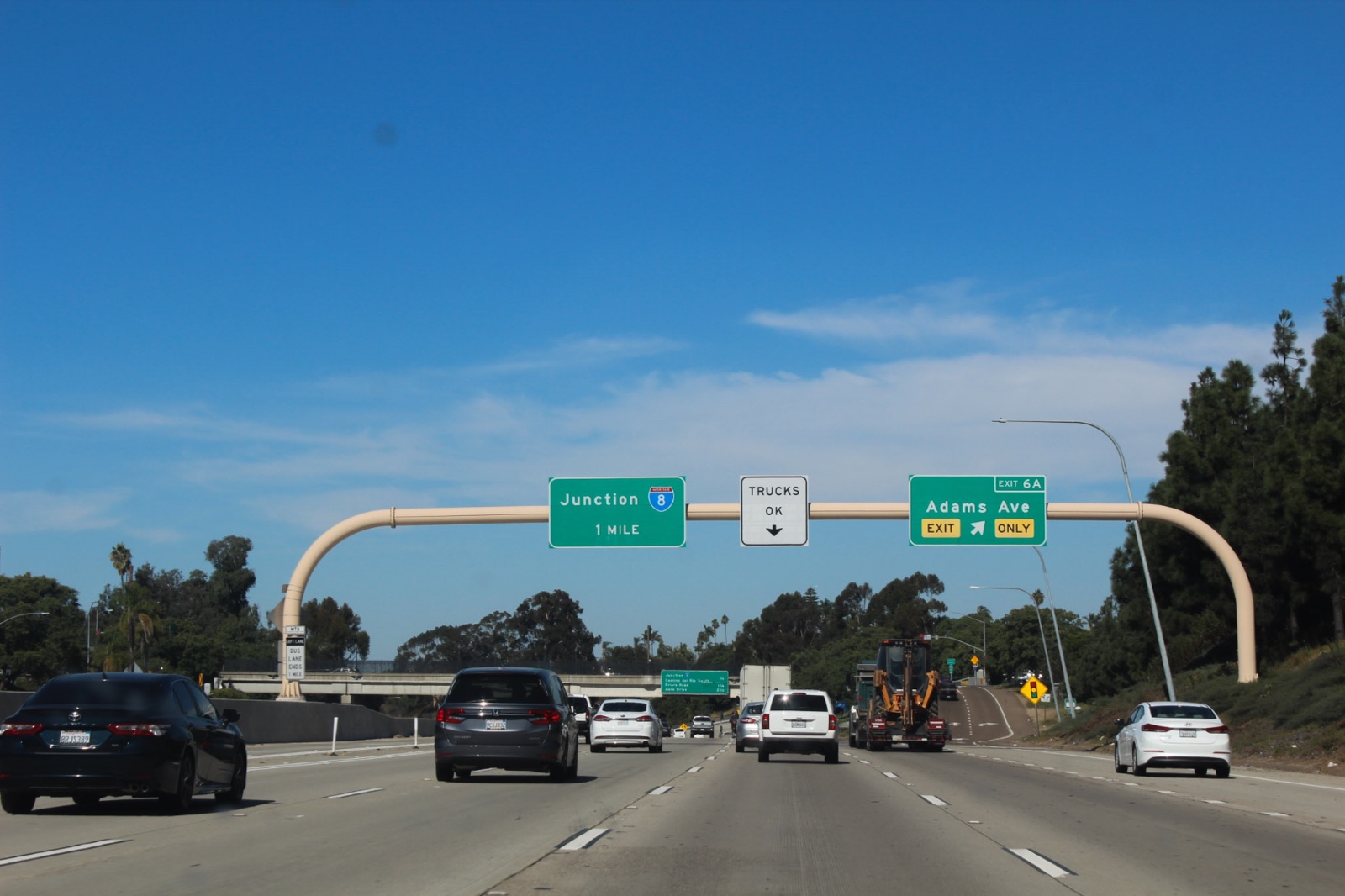 Otro cierre de carriles del freeway por reparaciones en San Diego