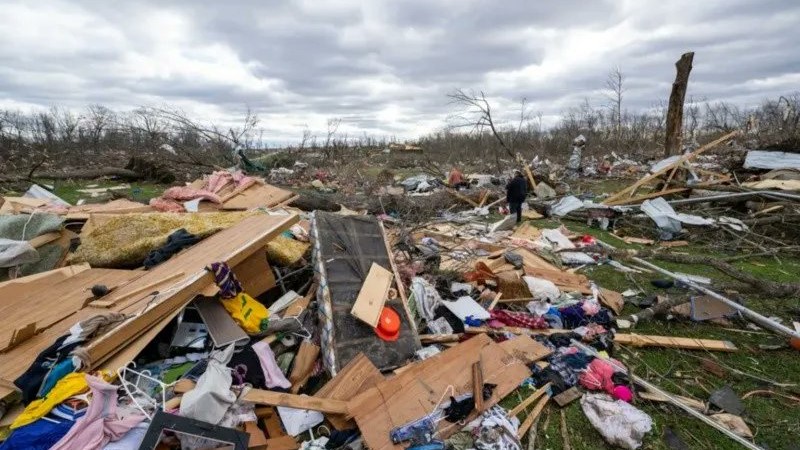 Muertes por tornados y tormentas en Estados Unidos