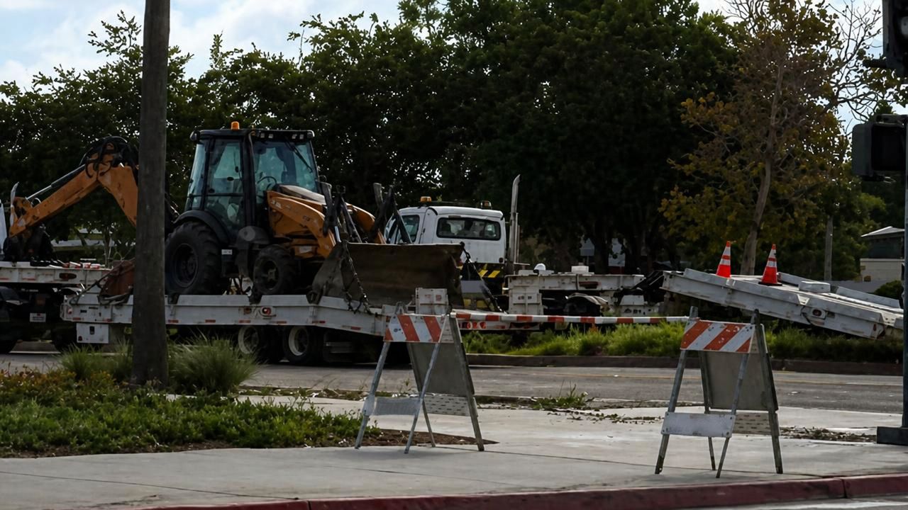 Ruptura de tubería provoca inundación en Seaport Village de San Diego