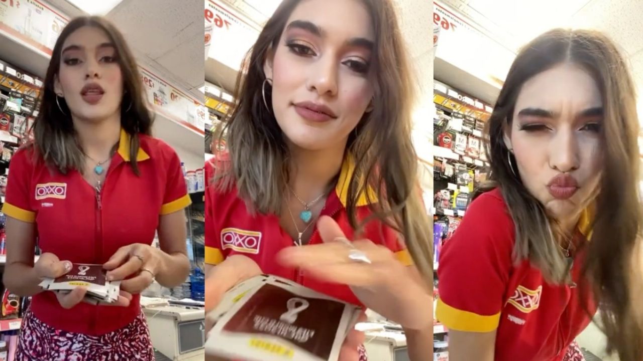 Cajera del Oxxo, cautiva con su belleza