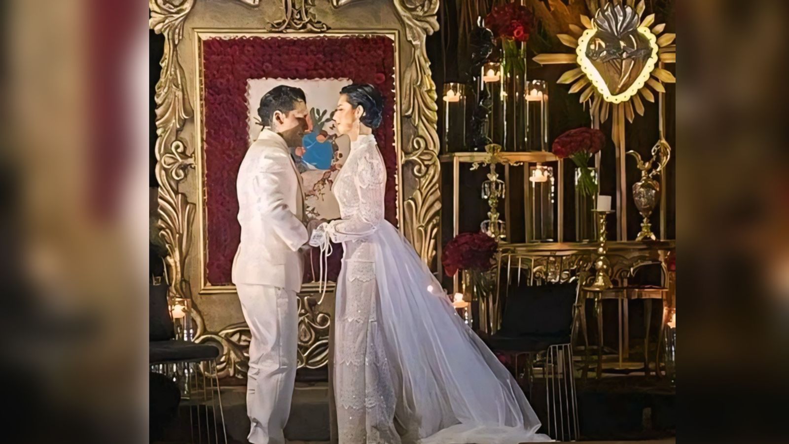 ¡Y que se casan…!: Filtran imágenes de la boda de Christian Nodal y Ángela Aguilar