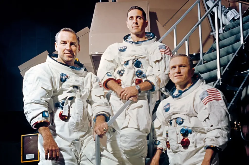 El equipo del Apollo 8: James Lovell, William Anders y Frank Borman. IFOTO: NASA Photo