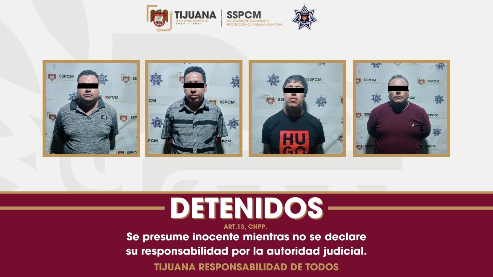 Presunto extorsionador habría sido agente de investigación; cae junto a tres personas en Tijuana