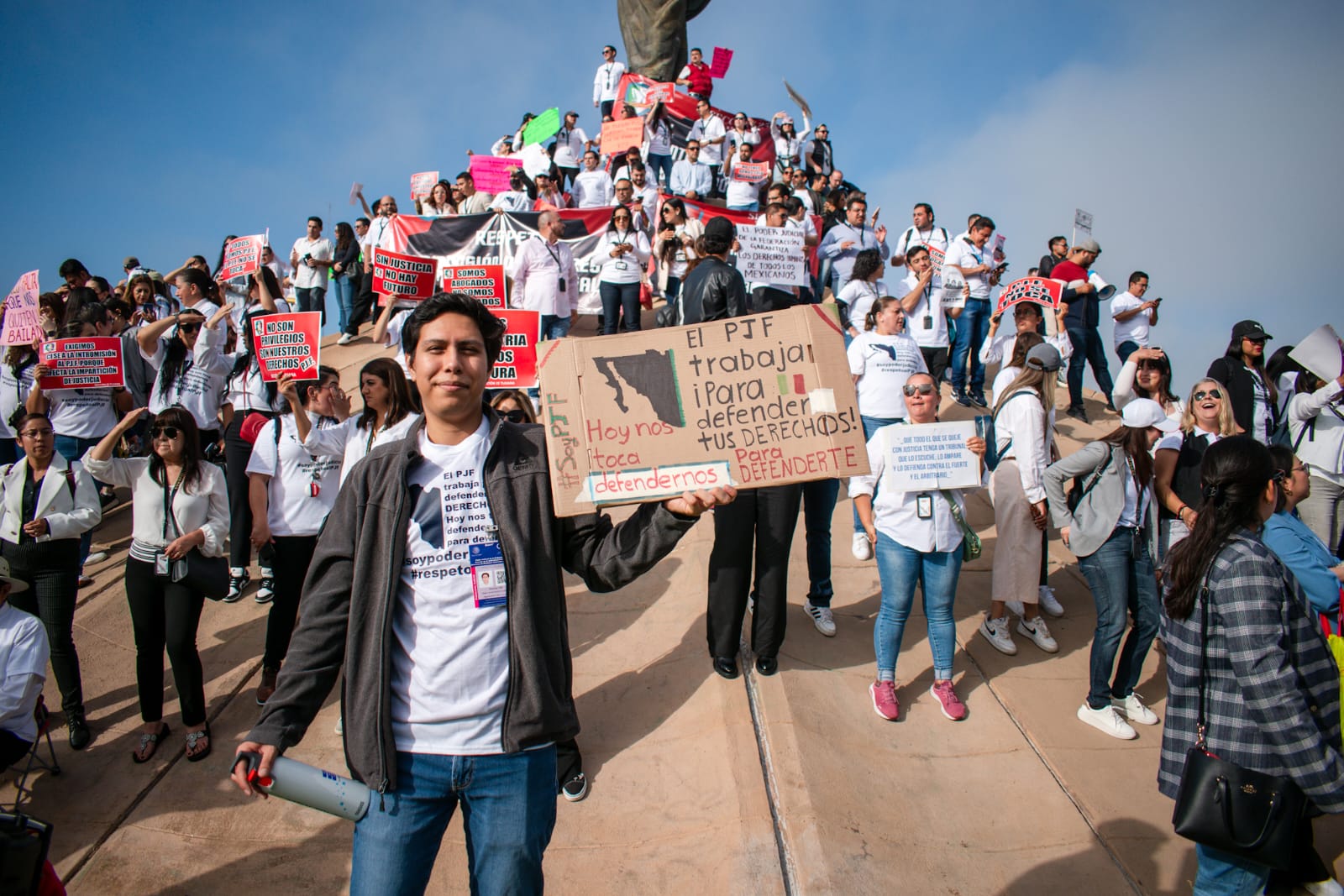 [VIDEO+GALERIA] Se unen a paro nacional empleados del Poder Judicial: Tijuana