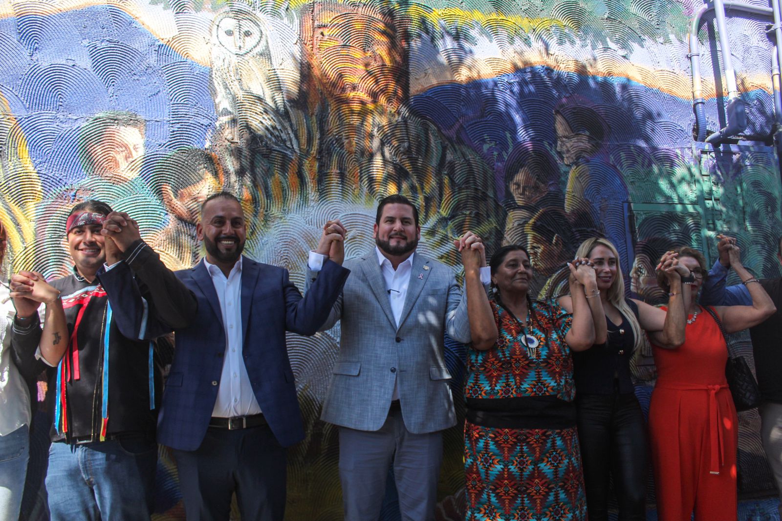 Inauguran primer mural de pueblos Yumanos en Zona Centro