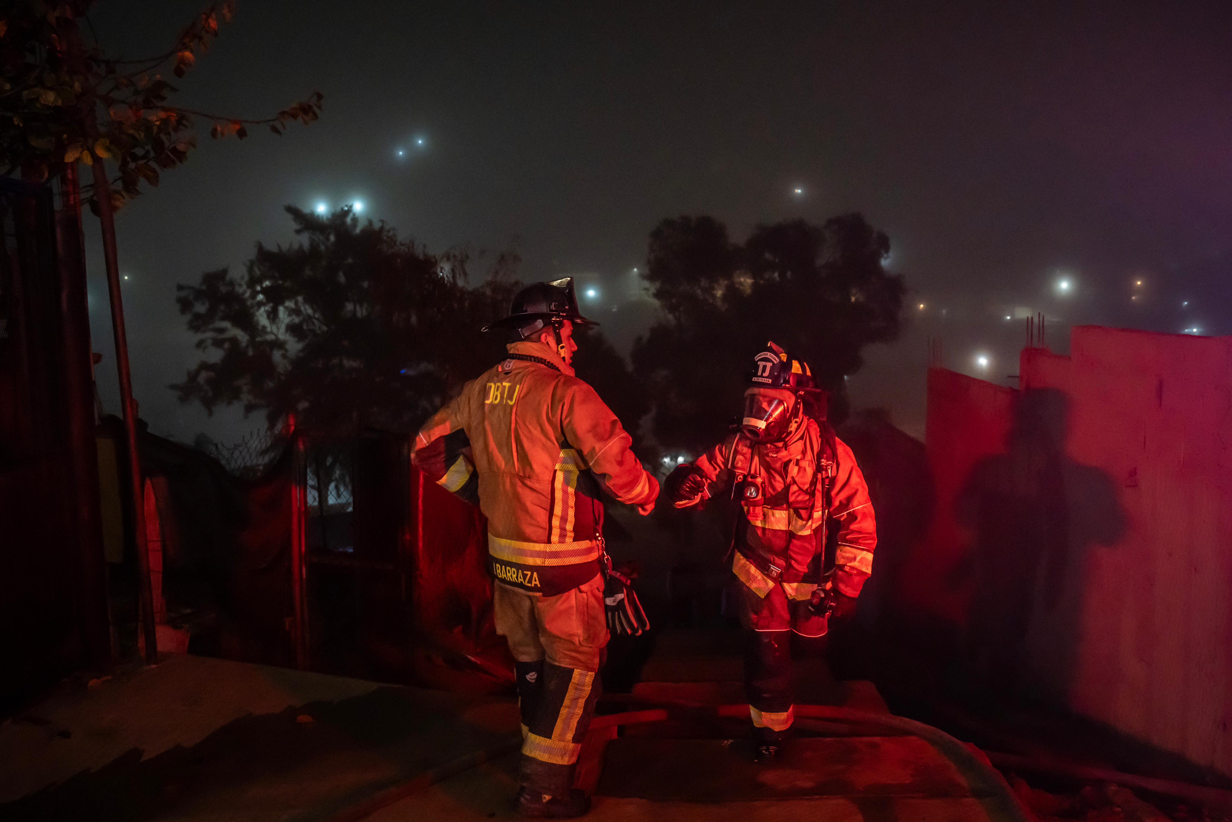 Incendio en la colonia Divina Providencia