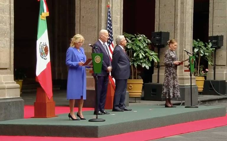 Se entonaron los himnos nacionales de México y Estados Unidos. Posteriormente se tomó la fotografía oficial del encuentro. Jill Biden y Beatriz Gutiérrez emitieron un mensaje inicial en el que resaltaron la relación de amistad entre México y Estados Unido