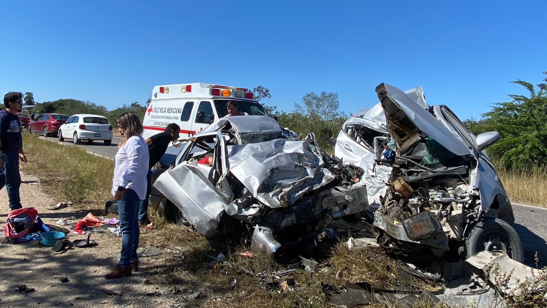 Fallecen 5 personas en accidente de auto en Tamaulipas