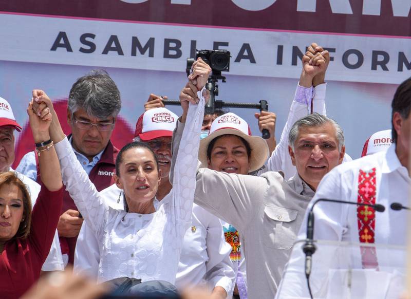 INE ordena a gobernadores y diputados de Morena dejar de asistir a mítines del partido