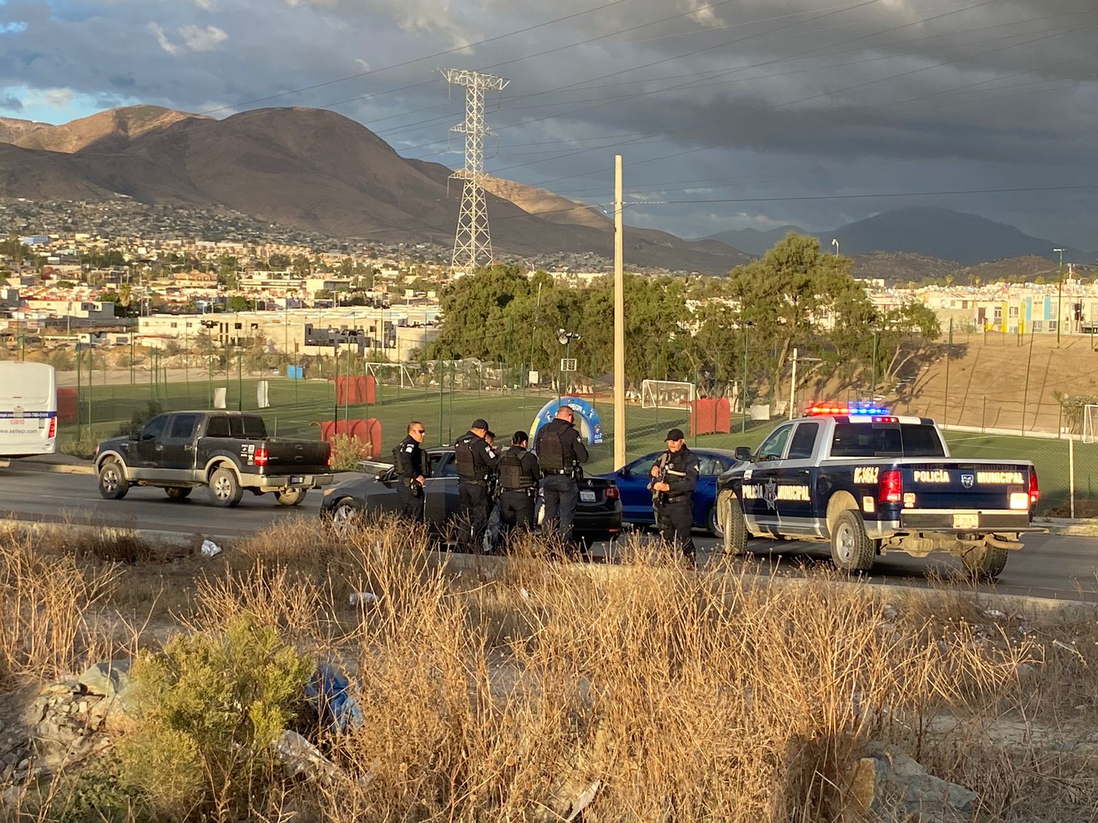 [GALERÍA] Disparan a un hombre en el Laurel cerca de las autoridades