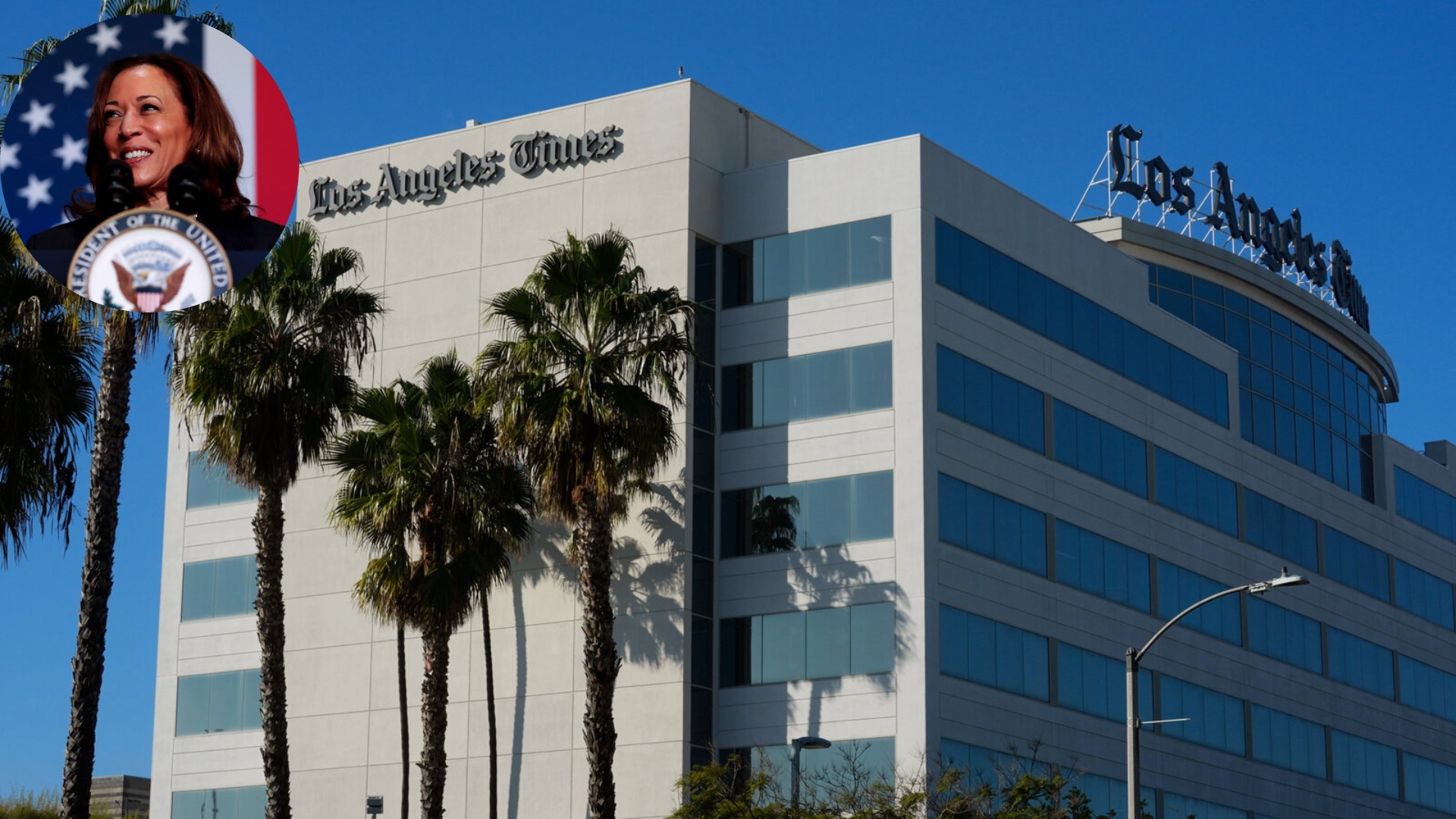 Renuncia la jefa del comité editorial de Los Angeles Times tras la decisión de no respaldar a Kamala Harris