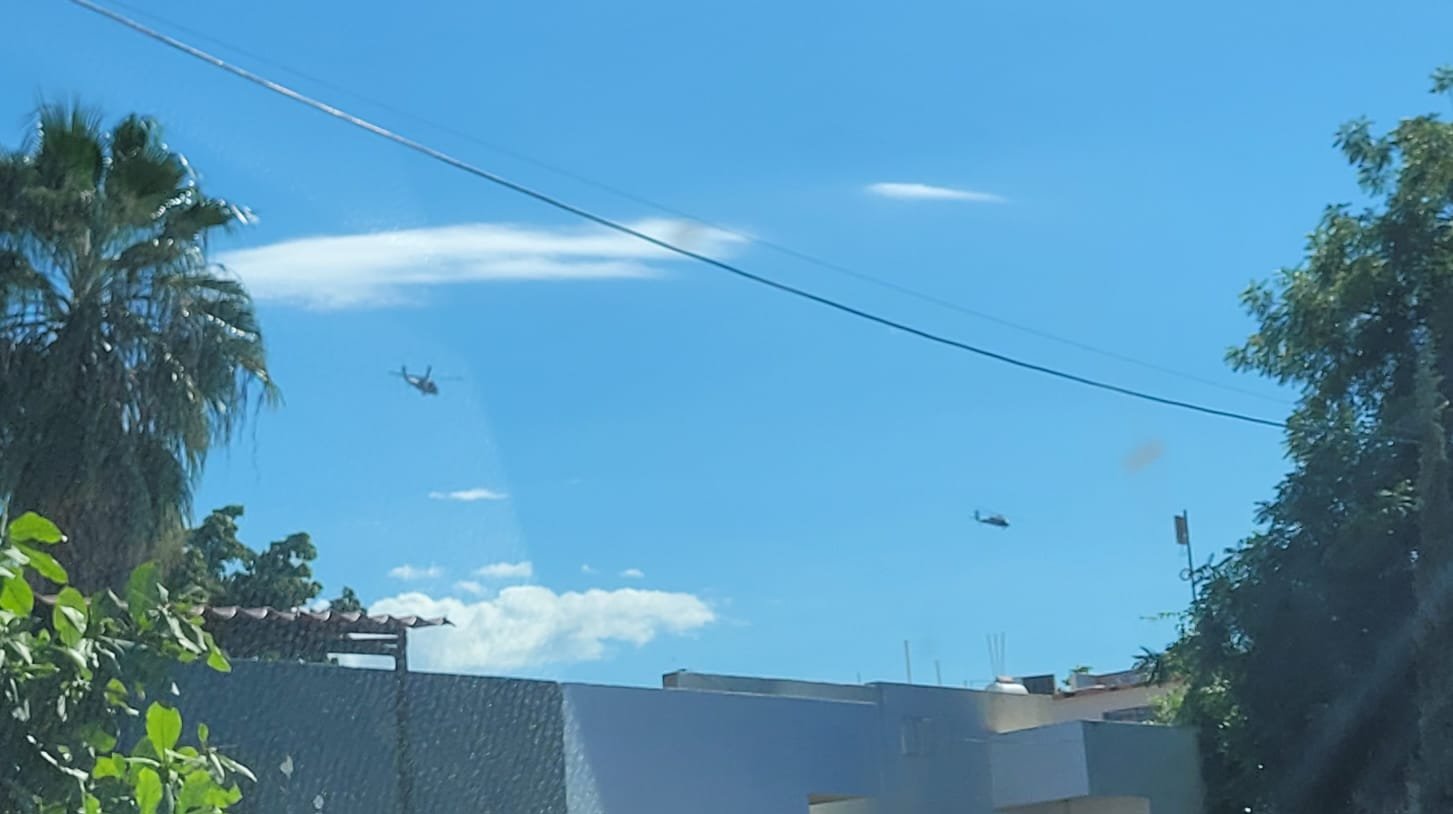 Fuerte operativo por aire y tierra sorprende a Culiacán