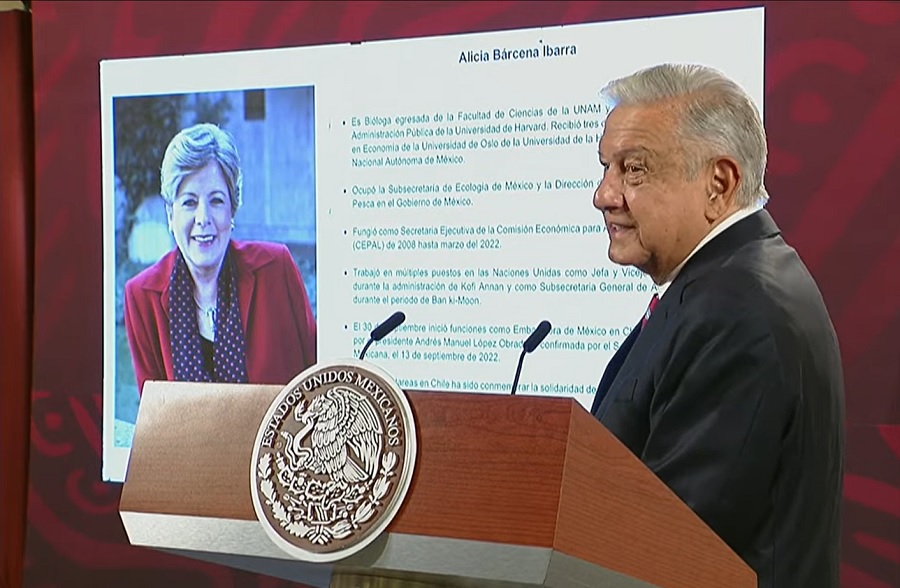 Alicia Bárcena asume el cargo de Secretaria de Relaciones Exteriores: AMLO