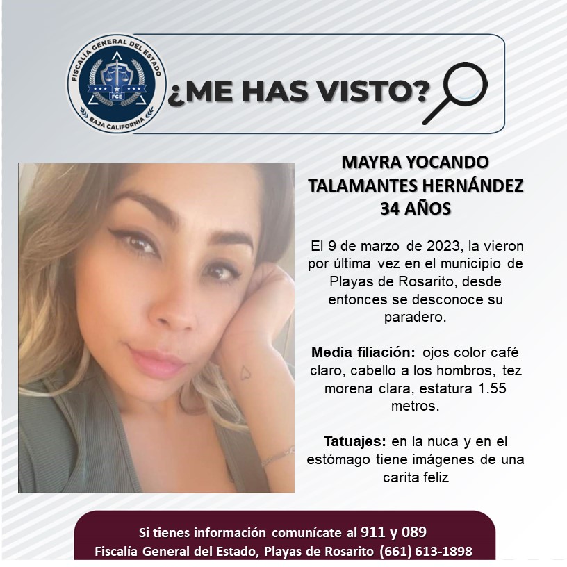 Pesquisa de mujer de 34 años, Mayra Yocando Talamantes Hernández