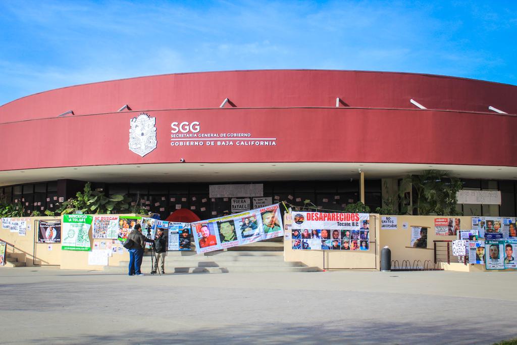 [VÍDEO] Colectivos de Búsqueda continúan con el bloqueo en la Secretaría General de Gobierno