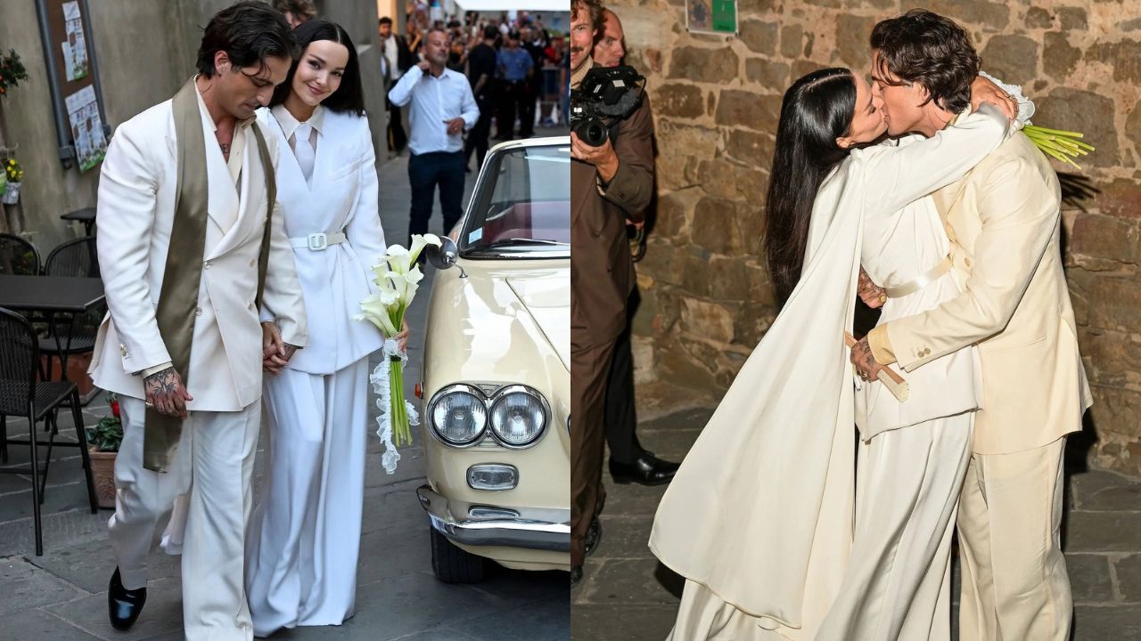 Dove Cameron y Damiano convierten la Toscana en escenario de su boda