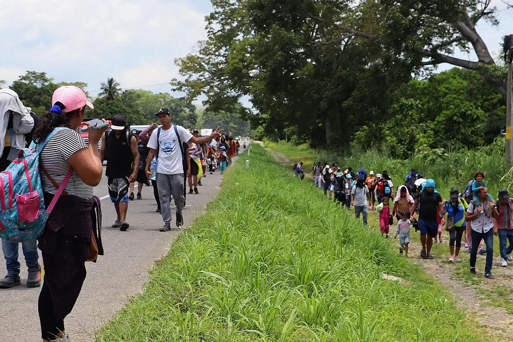 Migrantes en la frontera sur piden ayuda a Claudia Sheinbaum