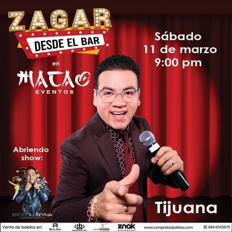 Zagar desde el Bar, llega a Tijuana este 11 de marzo. I FOTO: CORTESÍA