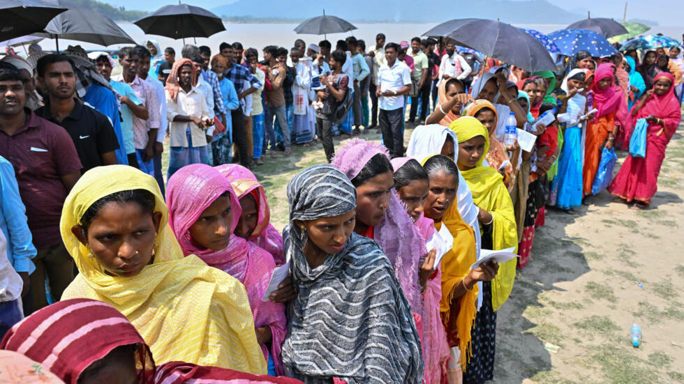 Hacen conteo de votos en las elecciones de la India