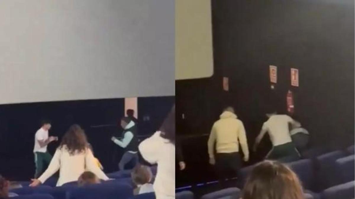 [VIDEO] boxeador se vuelve viral tras “agarrarse” a golpes en un cine: España