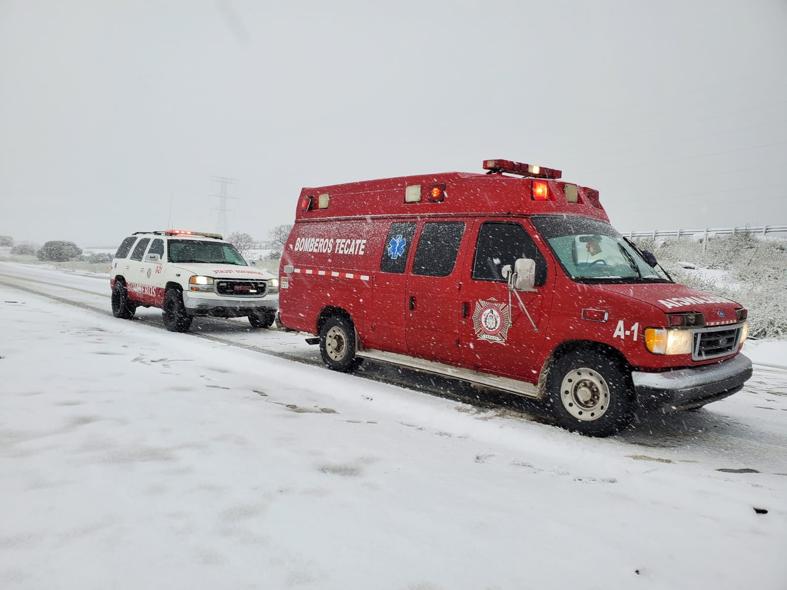 [VÍDEO] Cierran la carretera Tecate-Mexicali debido a la nieve