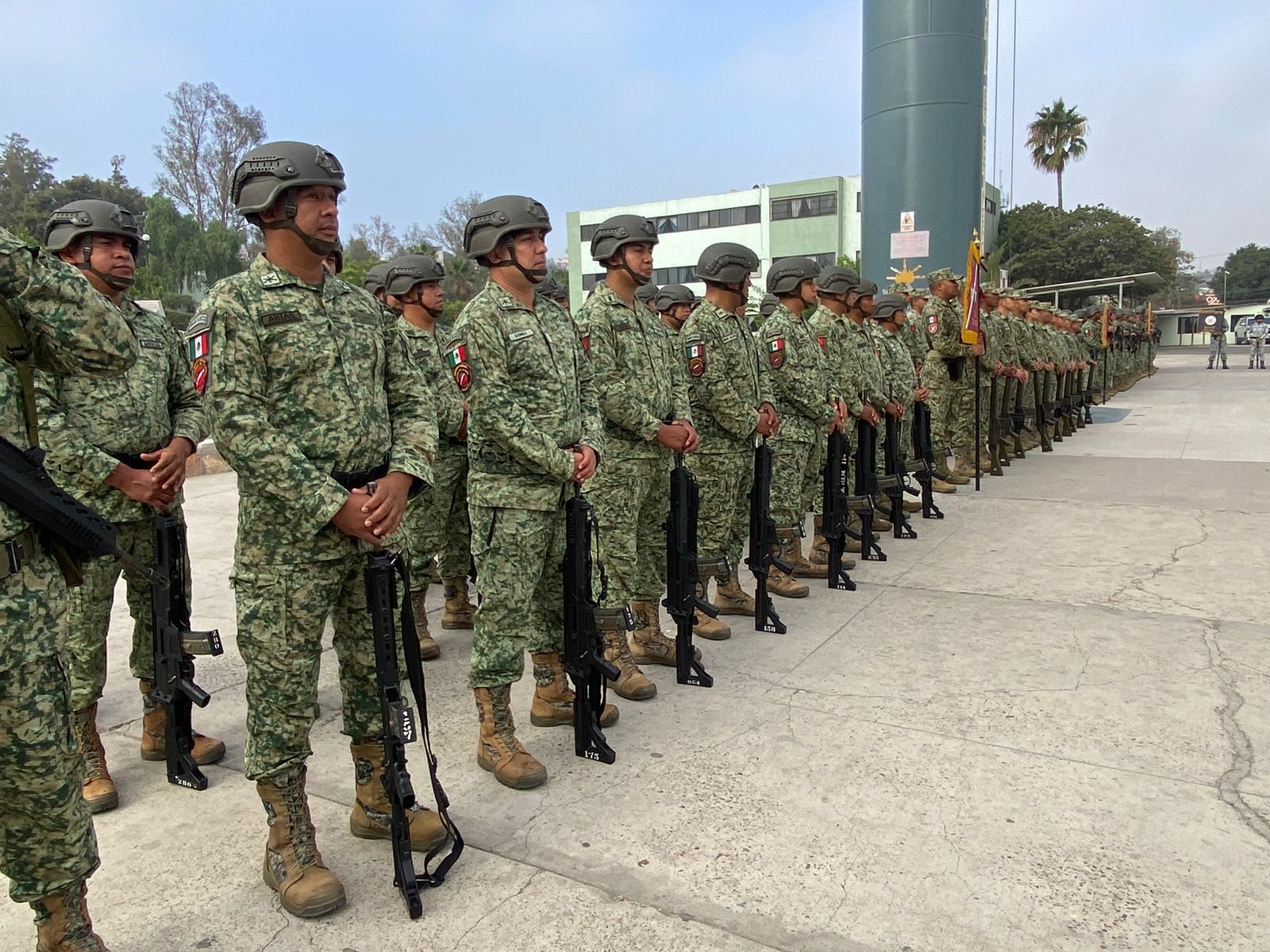 Ceremonia de protesta de bandera para nuevos mandos militares