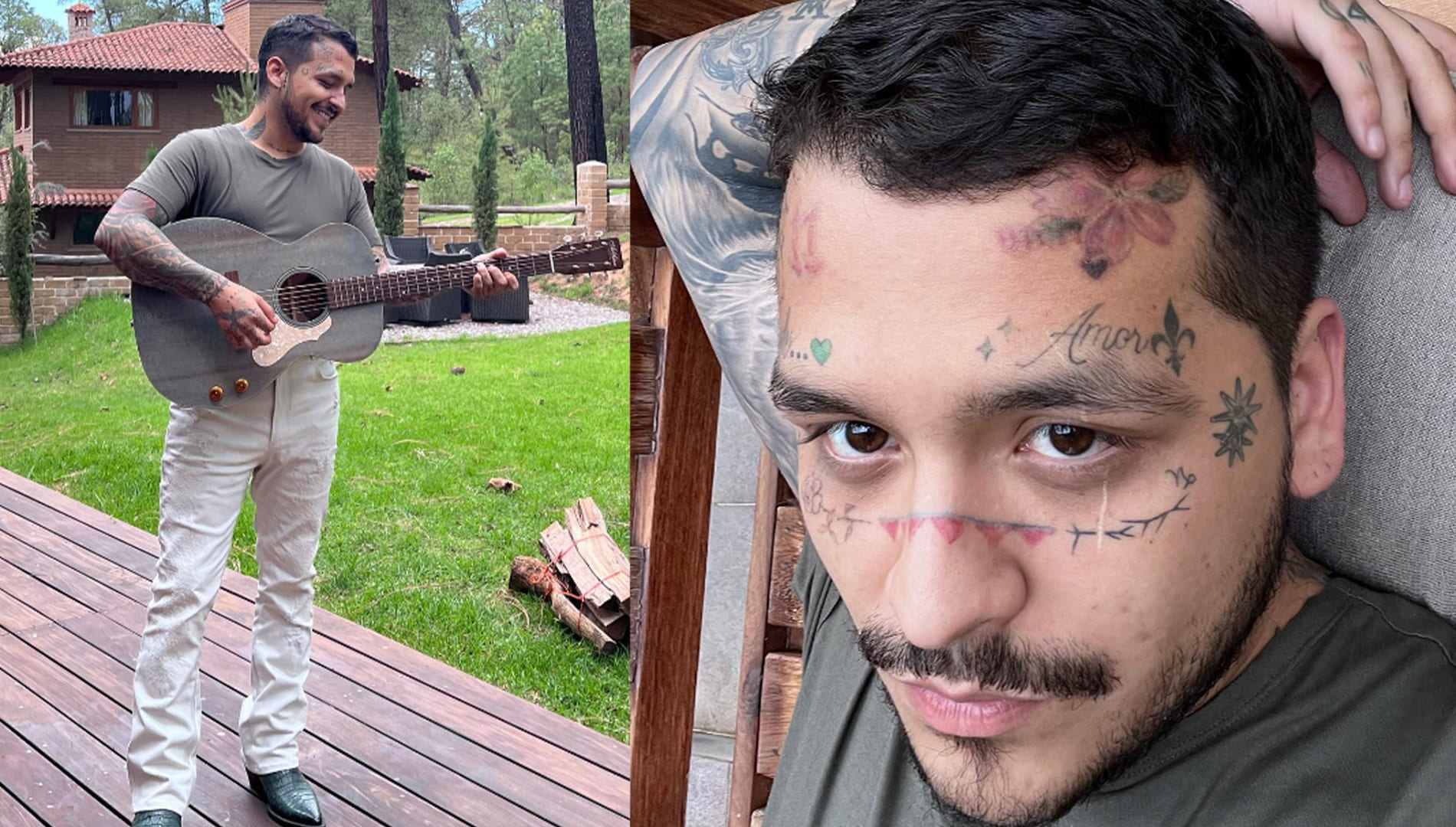 Christian Nodal Se Deja Ver Tras Comenzar A Eliminar Los Tatuajes De Su