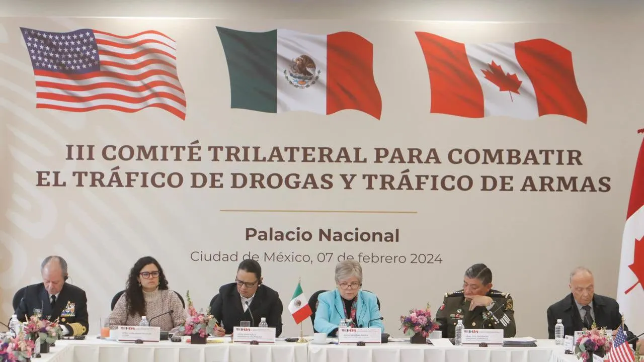Refuerzan México, Canadá y EU compromisos en la lucha antidrogas y antiarmas