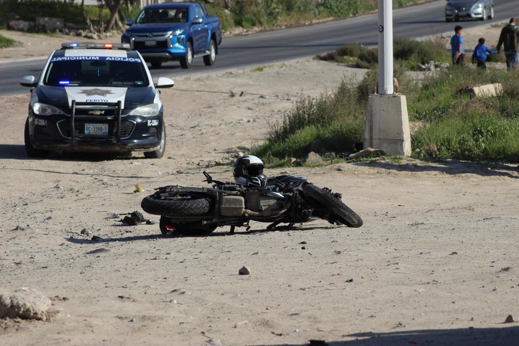 [IMÁGENES FUERTES] Motociclista pierde la vida en colonia Altiplano