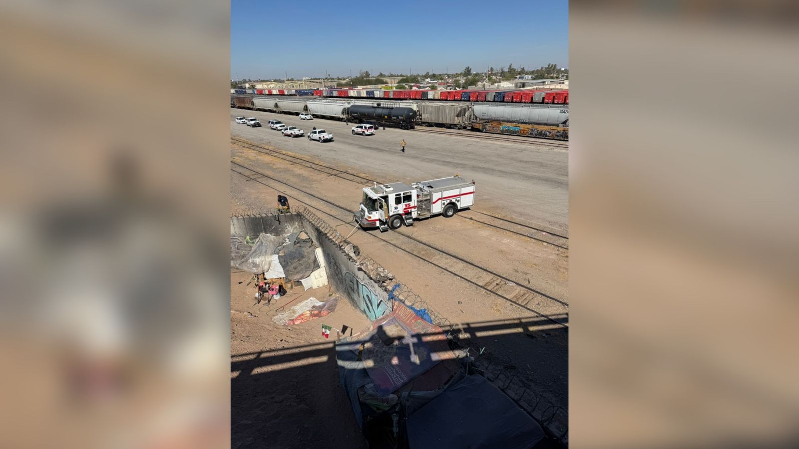 Fuga de gas en carro tanque en Mexicali