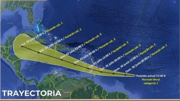 Granadinas: “Beryl” llega como un huracán mortal de categoría 4