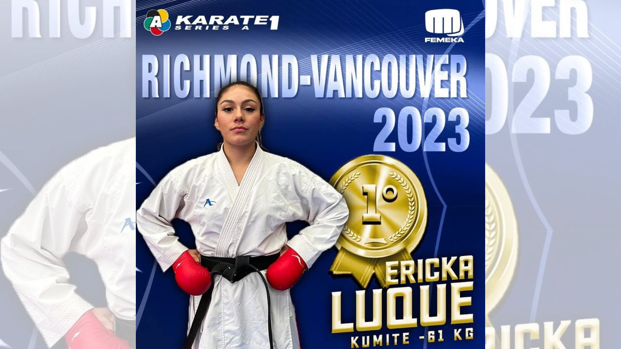 Gana Ericka Luque, de Baja California, oro en Mundial de Karate