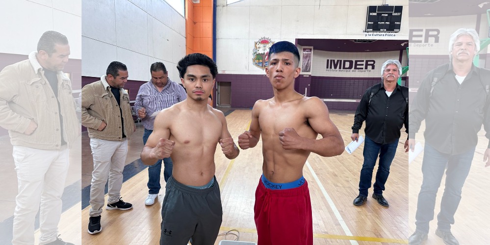 Cumplen con pesaje participantes de velada de Baja Boxing