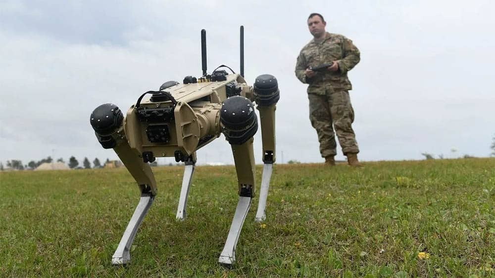 Prueban Marines perros robots equipados con armas e IA: EUA