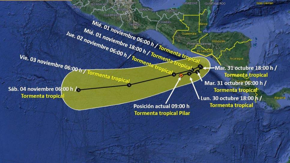 Alerta roja en El Salvador por tormenta tropical Pilar