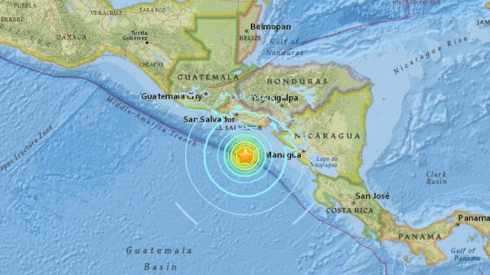 [VIDEO] Sacude sismo de 6.5 costas de Nicaragua y El Salvador