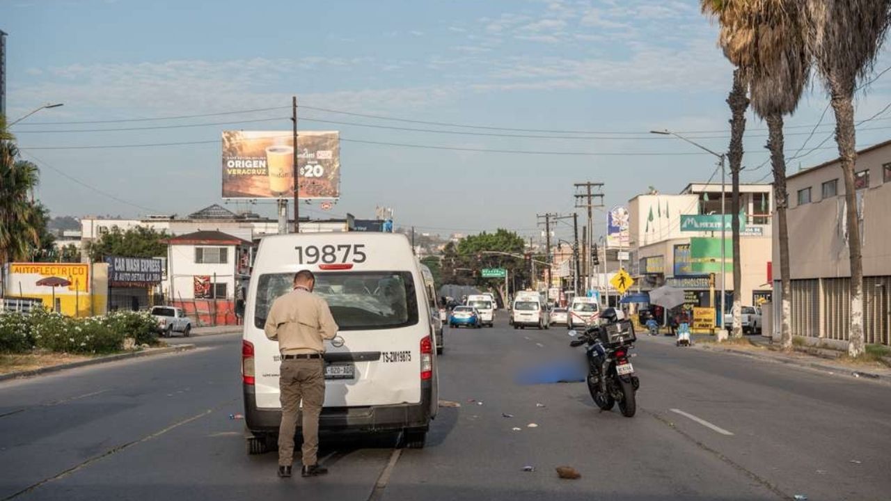 Muere hombre atropellado por taxi en Zona Centro de Tijuana