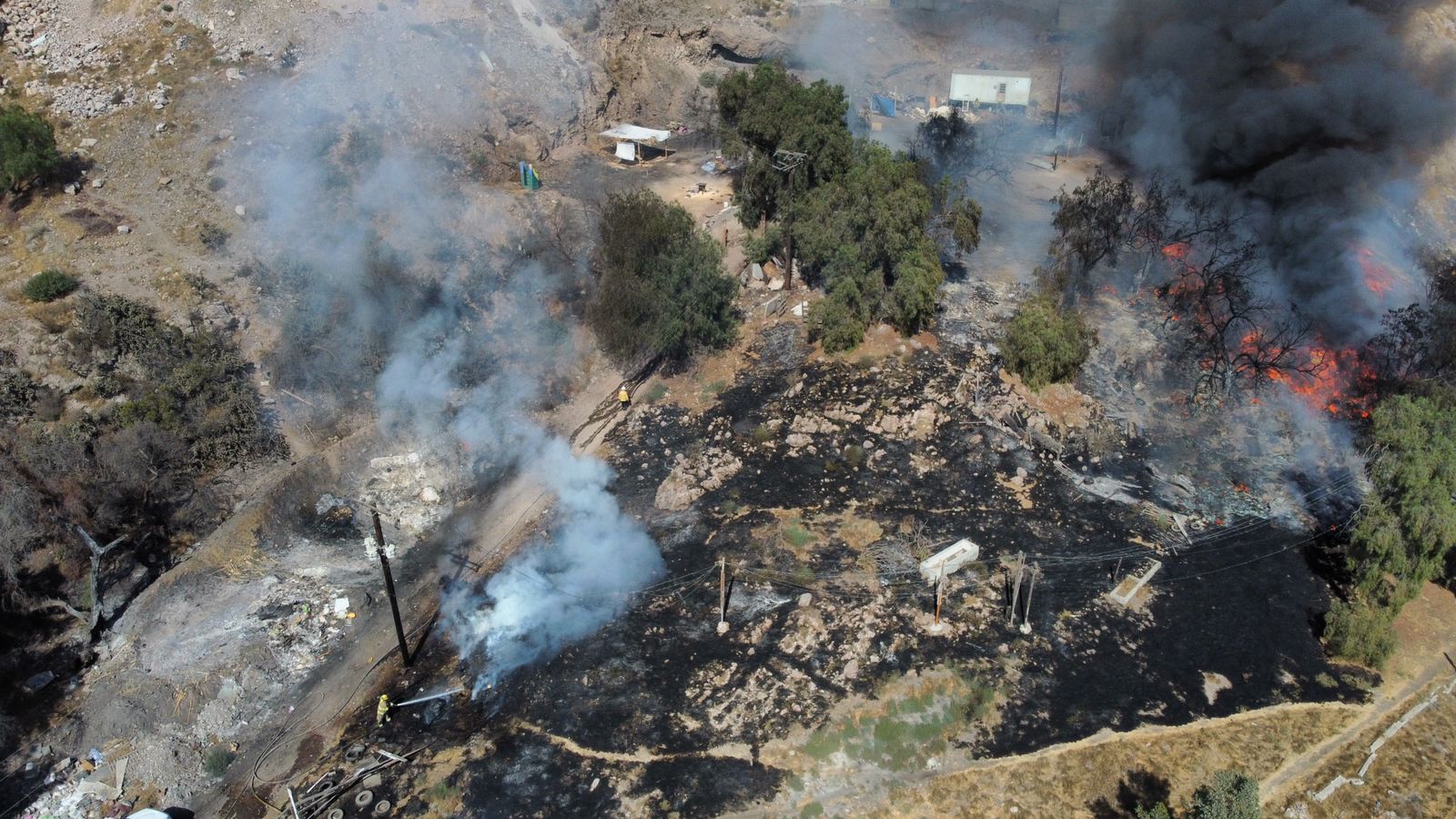 Incendio en la colonia Altiplano, no hubo víctimas