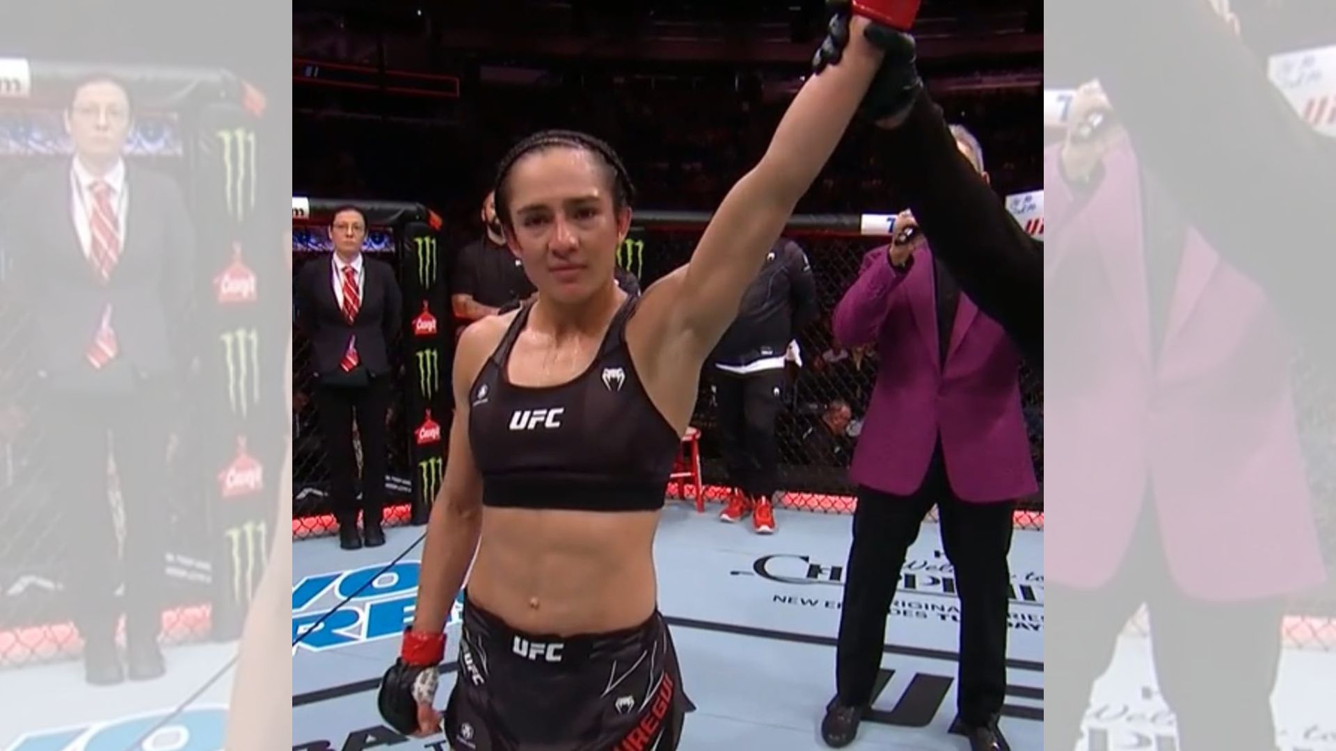 La bajacaliforniana Yazmin Jauregui ganó por nocaut técnico en UFC Orlando