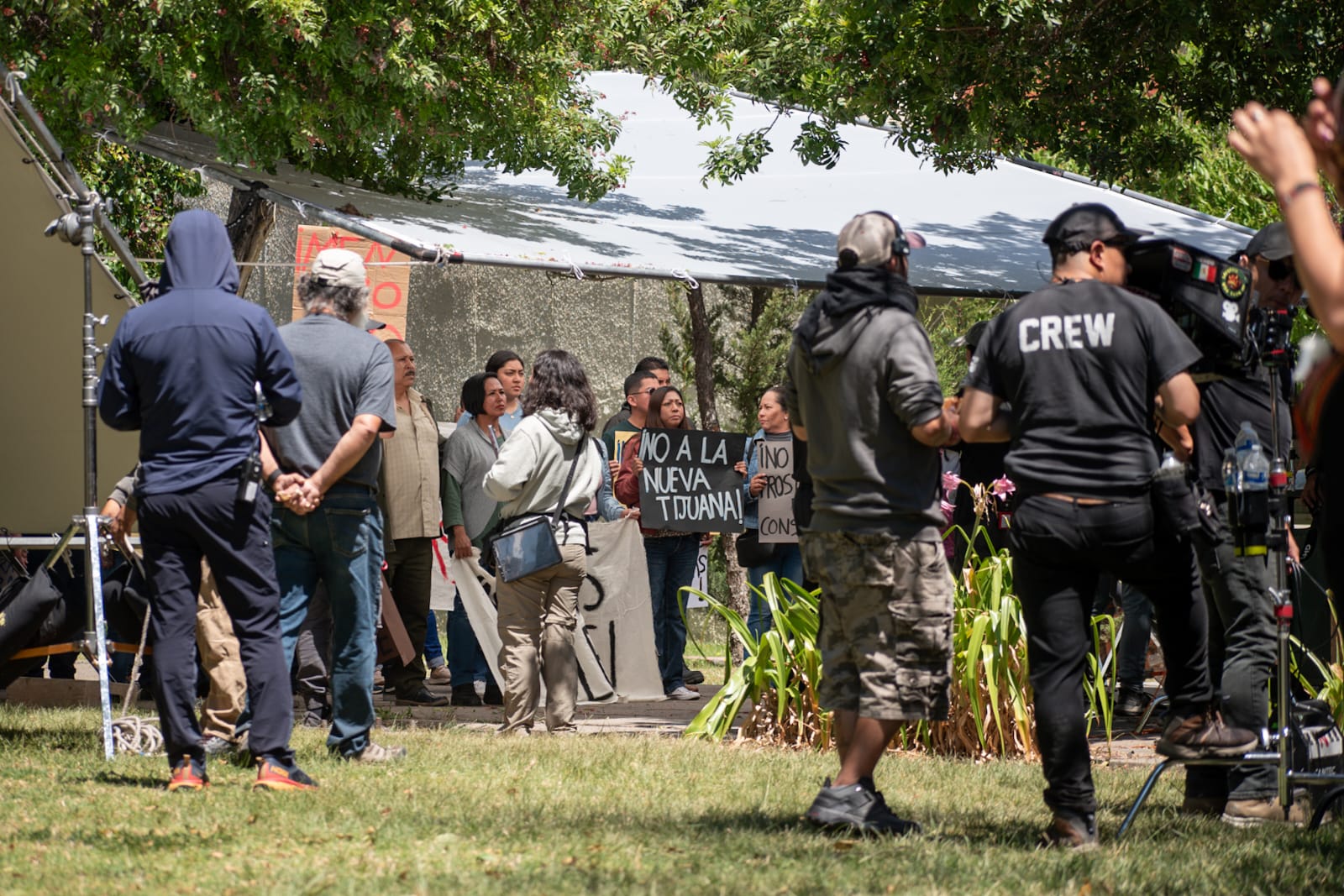 [VIDEO] Realizan grabaciones de la serie "Gringo Hunters" en Palacio Municipal